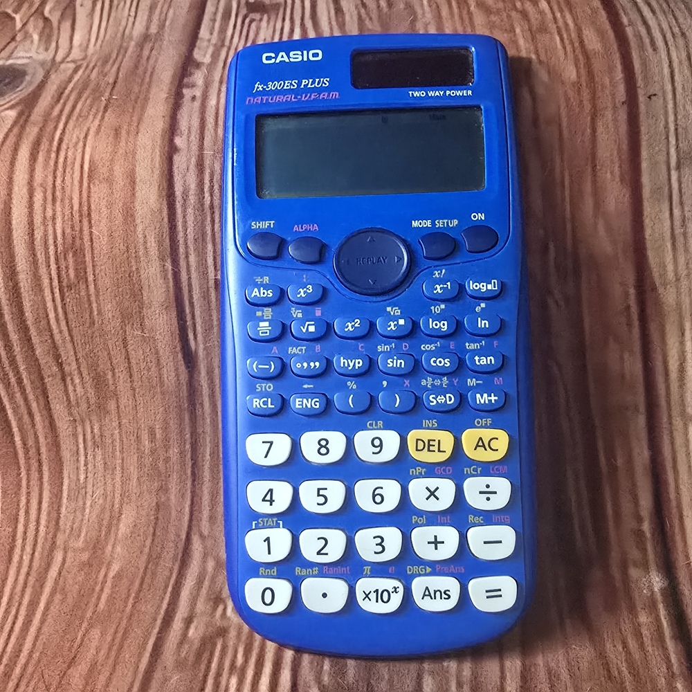 Casio Blue FX-300ES Plus Calculator